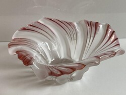 WALTHER GLAS  „BELLE EPOQUE” RÓZSÁS-LAZACOS SZÍNŰ SWIRL TÁL