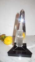 Csiszolt üveg prizma ,  Moszkva emlék tárgy , 16 cm