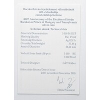 Magyarország,5000 forint 2005 - Bocskai István - Certifikáció