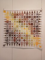 Lenyűgöző  keresztszemes falikép