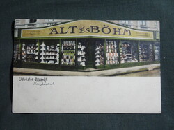 Képeslap,Pécs,Király utca,Alt és Böhm csipke,divat üzlet,Alt Böhm kiadás,pécs,1915-