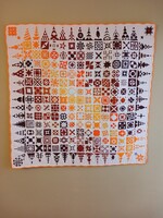 Szédületes, mini patchwork falikép