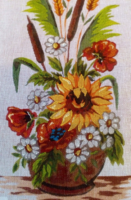 Tűgobelin alap, kivarrható