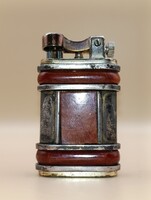 Korai Mastro de Paja Sterling ezüst és briar rózsafa gyökér berakásos öngyújtó