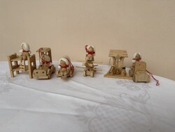 BB Boltze Bazar fa figurák 6 db egyben