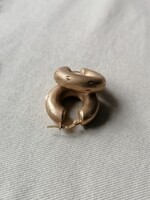 18 K arany vastag karika fülbevaló.