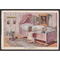 Németország,Ima a császárért - Propaganda képeslap 1915