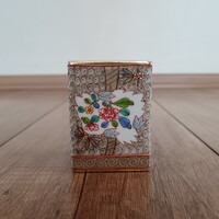 Régi Herendi Cubash mintás porcelán gyufatartó