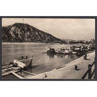 Magyarország,Budapest I. - Dunai látkép a Gellértheggyel 1958