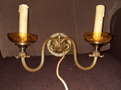 Réz falikar nagyon szép,,régiség 100 év körüli,felújítást igényel.