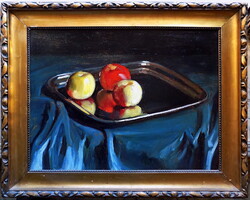 Bükkerti Mariska 1889-1923 :Csendélet 1913-ból, a nagybányai korszakából Garantáltan eredeti