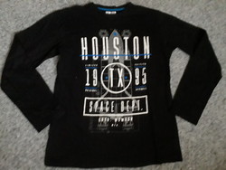 Pepco fekete pamut hosszú ujjú felső póló 158-164 Új.