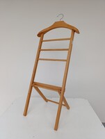 Antik szobainas összecsukható kisbútor ruha fogas jelmez tartó vállfa állvány 315 6032