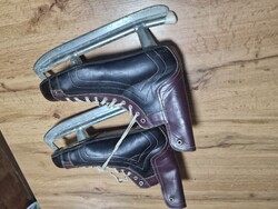 Régi jég korcsolya cipő retro kori cipő