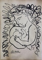 Pablo Picasso - Nő gyermekével