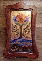 Zsóri Balogh Erzsébet Életfa tűzzománc kép