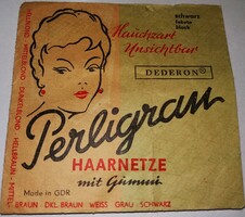 RÉGI -NDK DDR GDR - MINŐSÉGI PERLIGRANKELETNÉMET HAJHÁLÓ eredeti csomag 1 darabos - FEKETE 2.