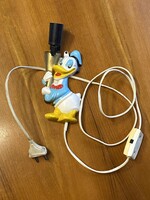 DONALD KACSA, DISNEY, FESTETT FÉM, RETRO, OROSZ FALI LÁMPA 19.5 CM