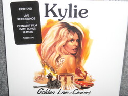 KYLIE MINOGUE KYLIE GOLDEN LIVE IN CONCERT 2cd+1dvd CD ÚJ gyári bontatlan