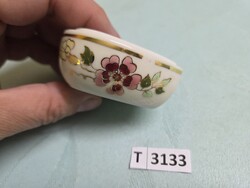 T3133 Zsolnay szív alakú gyűrűtartó alj 6x6 cm