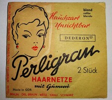 RÉGI -NDK DDR GDR - MINŐSÉGI PERLIGRANKELETNÉMET HAJHÁLÓ eredeti csomag 2 darabos -2DB ÉLÉNKSZŐKE 5.