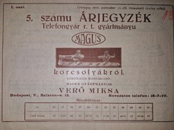 1935, korcsolya árjegyzék, Verő Miksa gyártmányai