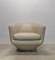 Luxus designer bőr forgó fotel Niels Bendsten U-Turn