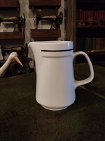 Utasellátó álltal használt kancsó, alföldi porcelán, régi kiöntő, vizeskancsó 1,5 l