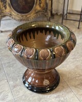 Zsolnay talpas kaspó