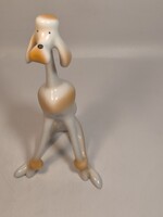 Hollóházi uszkár porcelán kutya figura 19cm Hibátlan!