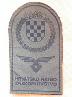 Horvát hadsereg fegyveres légierő és légvédelem régi felvarró 90' - es évekből