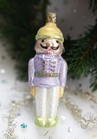 Német Inge Glas üveg karácsonyfa dísz. Diótörő 12cm