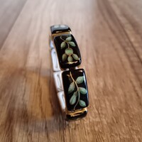 Régi Herendi porcelán fekete Zova karkötő