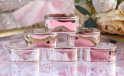 Ezüstözött szalvétagyűrűk