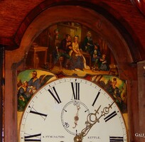 Kétsúlyos másodpercmutatós barokk állóra az 1800-as évekből kiváló és megbízhatóan működő állapotban