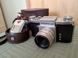 Praktica ritka német 1952-es filmes vintage retro fényképezőgép + fénymérő