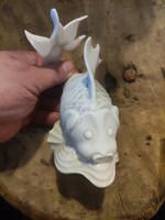 Régi herendi porcelán koi hal