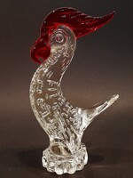 Régi Muránói művészi üveg papagáj figura 1.- Ft-ról!!!