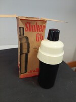 Koktél shaker, eredeti dobozában, műanyag retro 1960-as évek