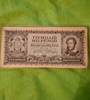Tízmillió Milpengő Budapest, 1946.Május hó 24-én, Kossuth Lajos, Korához képest szép állapotban.