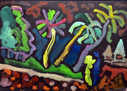 Cs. Németh Miklós (1934-2012) MEDITERRÁN TÁJ KÉT ALAKKAL