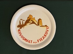 Fülek Kovosmalt n.p. Fil'akovo zománcozott emlék tányér (F0042)