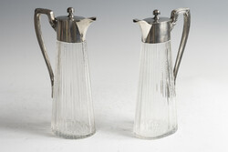 Ezüst nyakú karaffa pár (25-0352)