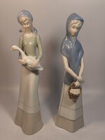 Lladro Spanyol nagyméretű porcelán figura párban