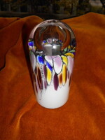 Muránoi  kézműves egyszálas  üveg váza - különleges  kézműves termék