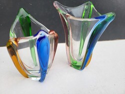 František Zemek – Rhapsody üveg vázapár (Mstisov, 1950–60-as évek)