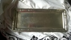 Igényes ezüstözött tálca 20-30-as évek, hibátlan, ugyanezen kivitel ezüstben is készült 43x15 cm