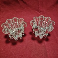 Reims francia jég üveg gyertyatartó