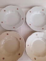 Zsolnay pajzspecsétes barok porcelán tányérok