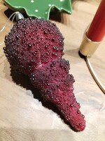 Karácsonyi függeszték - mély szeder színben